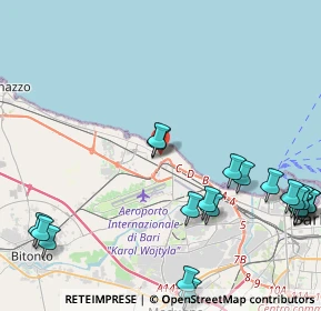 Mappa Via Nazionale, 70128 Le Macchie BA, Italia (6.115)