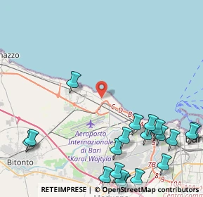 Mappa Via Nazionale, 70128 Le Macchie BA, Italia (6.5215)