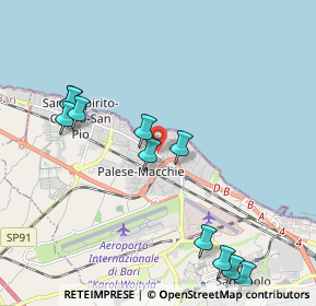 Mappa Via Nazionale, 70128 Le Macchie BA, Italia (2.43909)