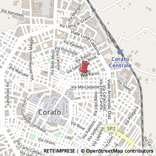 Mappa Via Parini, 24, 70033 Corato, Bari (Puglia)