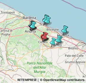 Mappa Via Gaetano Donizetti, 70033 Corato BA, Italia (10.09474)