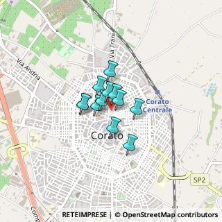 Mappa Via Raffaello, 70033 Corato BA, Italia (0.225)