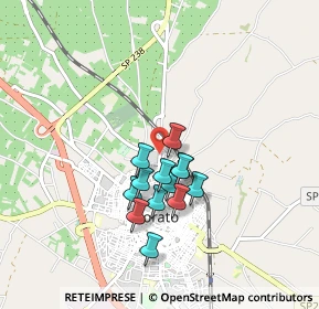 Mappa Via Beniamino Gigli, 70033 Corato BA, Italia (0.71385)