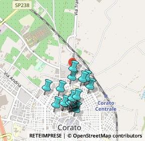 Mappa Via Beniamino Gigli, 70033 Corato BA, Italia (0.4865)