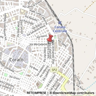 Mappa Via Mercadante, 62, 70033 Corato, Bari (Puglia)