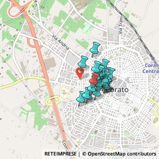 Mappa Via S. Massimiliano Kolbe, 70033 Corato BA, Italia (0.322)