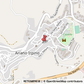 Mappa Via D'Afflitto, 99, 83031 Ariano Irpino, Avellino (Campania)