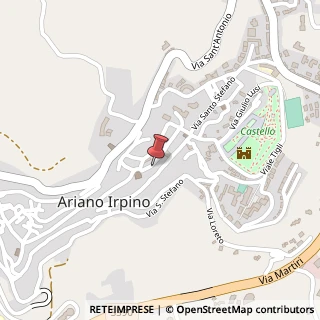 Mappa Via D'Afflitto, 80, 83031 Ariano Irpino, Avellino (Campania)