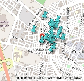 Mappa Via Masotti, 70033 Corato BA, Italia (0.155)