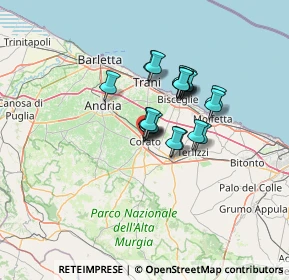 Mappa Via Carmine, 70033 Corato BA, Italia (9.204)