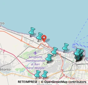 Mappa Via Pizzillo II traversa, 70128 Bari BA, Italia (5.943)