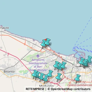 Mappa Via Pizzillo II traversa, 70128 Bari BA, Italia (6.61625)