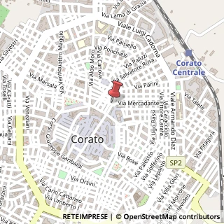 Mappa Via Rossini, 36, 70033 Corato, Bari (Puglia)