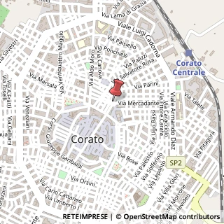 Mappa Via Petrella, 51, 70033 Corato BA, Italia, 70033 Corato, Bari (Puglia)