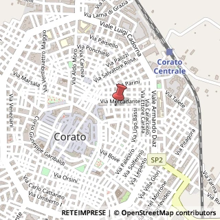 Mappa Via Giuseppe Verdi, 5, 70033 Corato, Bari (Puglia)