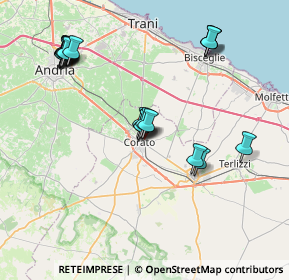 Mappa Via Botta Carlo, 70033 Corato BA, Italia (8.8765)