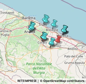 Mappa Via Donatello, 70033 Corato BA, Italia (10.64588)