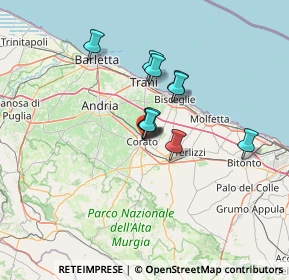 Mappa Via Donatello, 70033 Corato BA, Italia (9.22182)