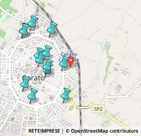 Mappa Via Donatello, 70033 Corato BA, Italia (0.57538)