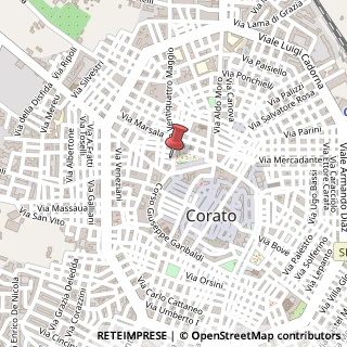Mappa Via Monte Pertica, 3, 70033 Corato, Bari (Puglia)