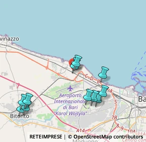 Mappa Via Tenente Leonardo Ranieri, 70128 Bari BA, Italia (4.73182)