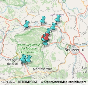 Mappa Via Variante, 82038 Vitulano BN, Italia (6.14273)