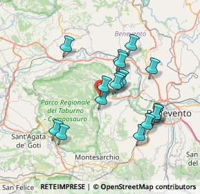 Mappa Via Variante, 82038 Vitulano BN, Italia (6.91824)