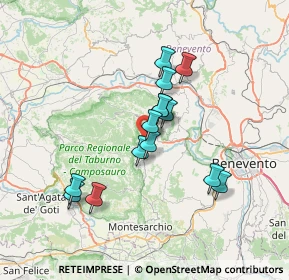 Mappa Via Variante, 82038 Vitulano BN, Italia (6.22857)