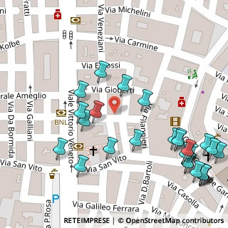Mappa Via Giacomo Veneziani, 70033 Corato BA, Italia (0.07407)