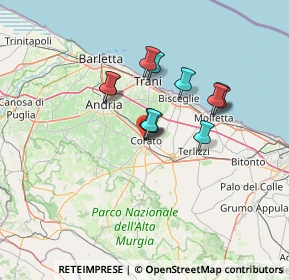 Mappa Via Giacomo Veneziani, 70033 Corato BA, Italia (10.74083)