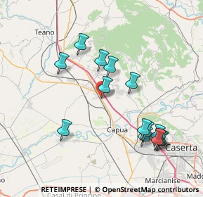 Mappa S.S. 7 Appia Km 195+28, 81041 Vitulazio CE, Italia (8.35714)