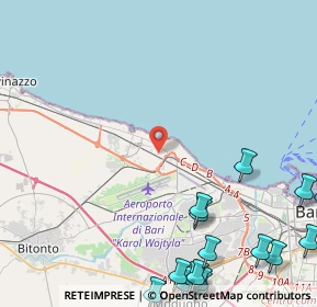 Mappa Via Maria Chieco Bianchi, 70128 Bari BA, Italia (7.55889)