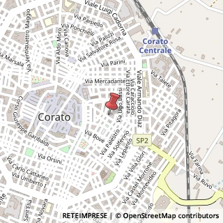 Mappa Via Giuseppe Di Vittorio, 31, 70033 Corato, Bari (Puglia)