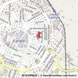 Mappa Via Giuseppe di Vittorio, 25, 70033 Corato, Bari (Puglia)