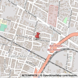 Mappa Via Girolamo Nisio, 1C, 70128 Bari, Bari (Puglia)
