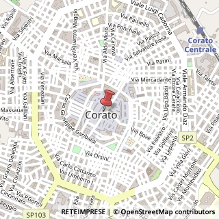 Mappa Via Duomo, 38, 70033 Corato, Bari (Puglia)