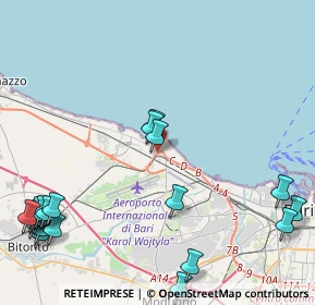 Mappa Traversa al n.10 di, 70128 Bari BA, Italia (6.4915)