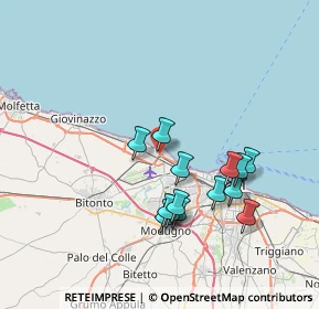 Mappa Traversa al n.10 di, 70128 Bari BA, Italia (7.19643)