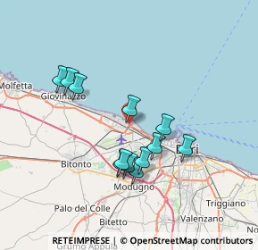 Mappa Traversa al n.10 di, 70128 Bari BA, Italia (6.74833)