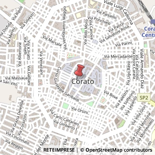 Mappa Via Mercato, 1, 70033 Corato, Bari (Puglia)