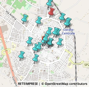 Mappa Via de Mattis, 70033 Corato BA, Italia (0.401)