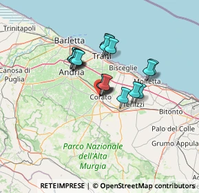 Mappa Via Ameglio, 70033 Corato BA, Italia (10.21368)