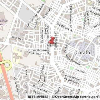 Mappa Viale V. Veneto, 14, 70033 Corato, Bari (Puglia)