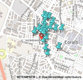 Mappa Via Massaua, 70033 Corato BA, Italia (0.155)