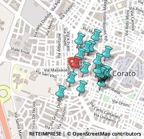 Mappa Via Ameglio, 70033 Corato BA, Italia (0.1805)