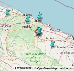 Mappa Via San Vito, 70033 Corato BA, Italia (21.20727)