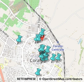 Mappa Piazza Caduti di Via Fani, 70033 Corato BA, Italia (0.436)