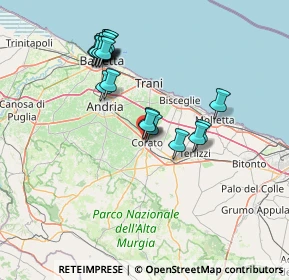 Mappa Via Andria, 70033 Corato BA, Italia (14.973)