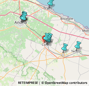 Mappa Via Falcone G. e Morvillo F., 70033 Corato BA, Italia (7.85333)