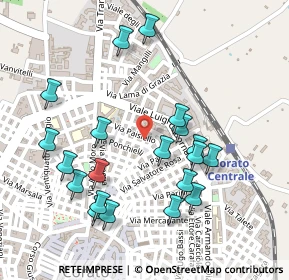 Mappa Via Paisiello, 70033 Corato BA, Italia (0.272)